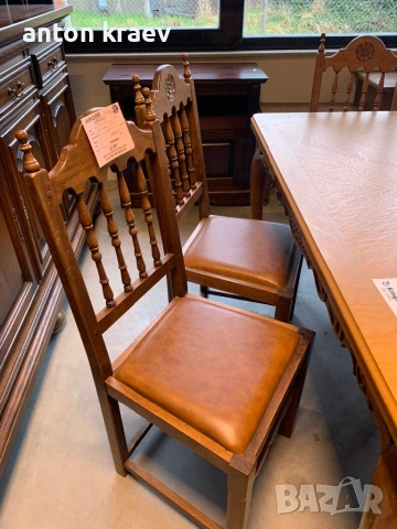 Дъбови масивни  6 бр стола