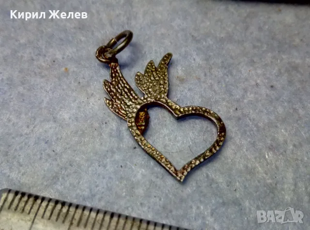 РОМАНТИЧЕН СЪРЦЕВИДЕН СРЕБЪРЕН МЕДАЛЬОН ЛАКИРАНО СРЕБРО 925 ФИНА РЪЧНА АРТ ИЗРАБОТКА 47511, снимка 4 - Колиета, медальони, синджири - 49551487