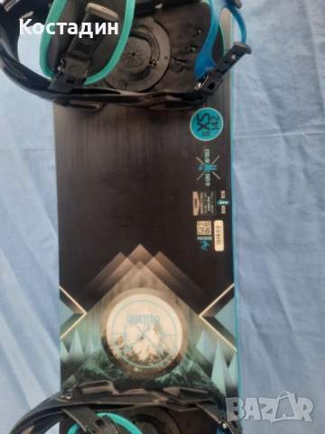 Сноуборд 142см. SALOMON QUATTRO с автомати, снимка 5 - Зимни спортове - 53214814