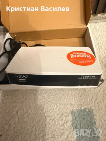 Цифров ефирен приемник i-ZAP T366 WHITE – DVB-T2 HD декодер