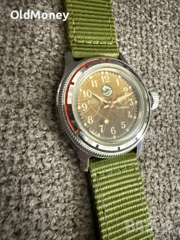 Съветски ретро коленционерски часовник Восток амфибия делфин , Vostok, снимка 4 - Мъжки - 53156386