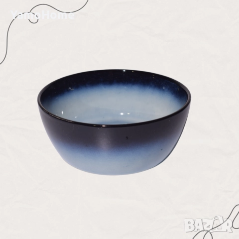Купа за супа „Мъгливо синьо“ – 14.5 см, снимка 1