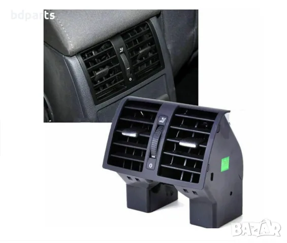 Централен заден въздуховод, VW Touran 1T, Caddy MK3, Черен, снимка 5 - Части - 56142015