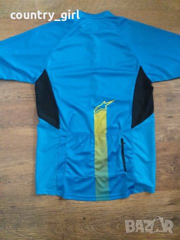 alpinestars jersey - страхотно мъжко джърси КАТО НОВО, снимка 6 - Спортни дрехи, екипи - 29387202