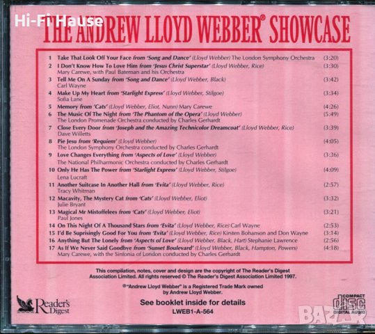 The Andrew Loyd Webber Showcase, снимка 2 - CD дискове - 37477124