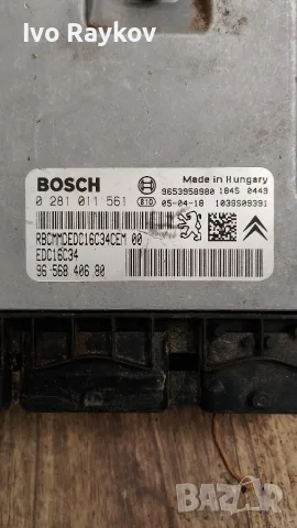ECU , Bosch EDC16C34 , Citroën , 0281011561 , 9656840680, снимка 2 - Части - 55615513