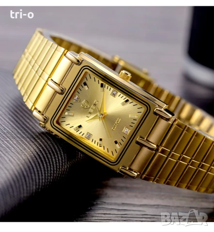 LIEBIG Луксозен кварцов часовник стоманени гривни, за мъже, жени L1018, снимка 9 - Мъжки - 51386717