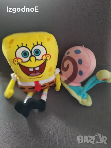 Лот плюшени играчки Спондж боб и Гари, снимка 4 - Плюшени играчки - 47373670