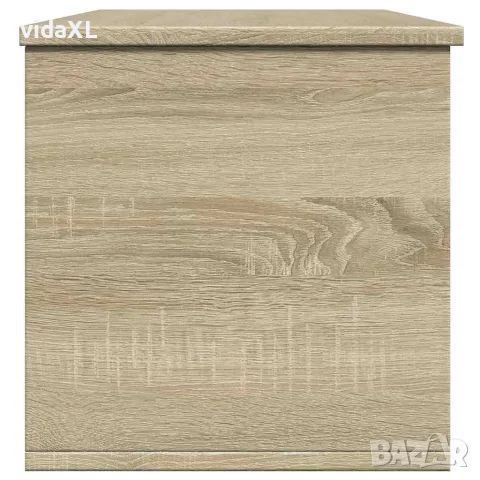 vidaXL Кутия за съхранение дъб сонома 102x35x35 см инженерно дърво, снимка 5 - Скринове - 56148203