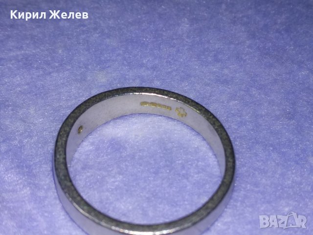 СТАР ДИАМАНТЕН СРЕБЪРЕН ВИНТИДЖ АРТ ПРЪСТЕН СРЕБРО 925 Тип ХАЛКА БИЖУТЕРСКА ИЗРАБОТКА 39896, снимка 15 - Пръстени - 42615146