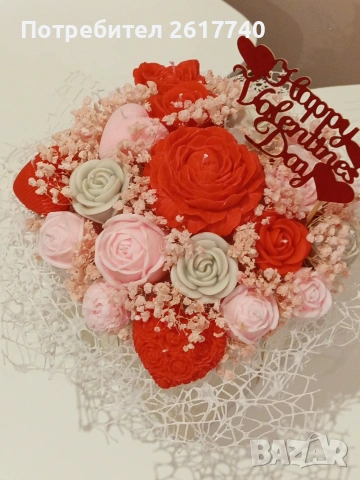 Луксозни соеви букети в кутия – перфектен подарък, снимка 5 - Декорация за дома - 53354808