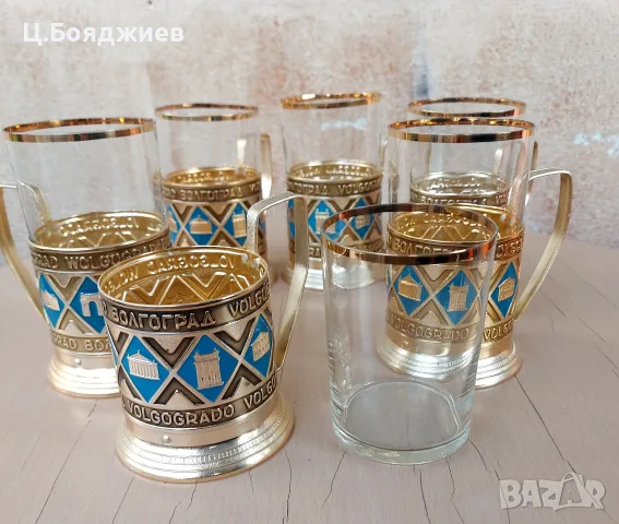 Руски сервиз за чай, снимка 5 - Сервизи - 55944720