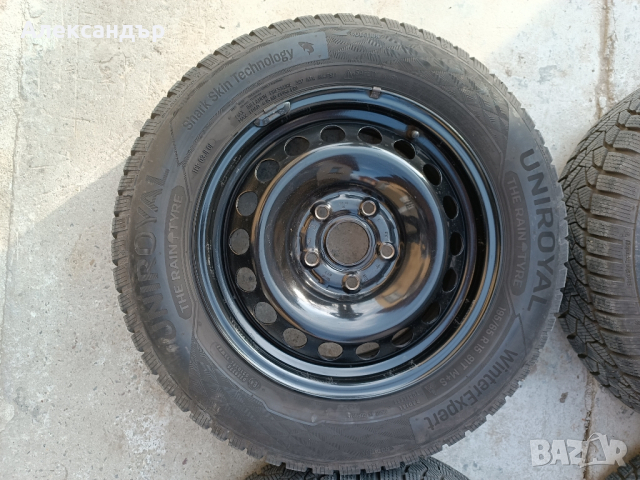 Неразличими от нови зимни гуми Uniroyal с джанти 15, снимка 5 - Гуми и джанти - 44658543