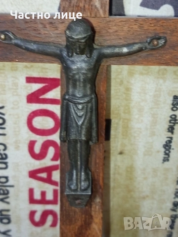 Кръст за стена/разпятие, снимка 5 - Антикварни и старинни предмети - 54183949