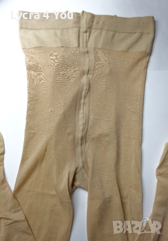 40 den L/XL телесен чорапогащник с ликра, снимка 2 - Бельо - 52951296