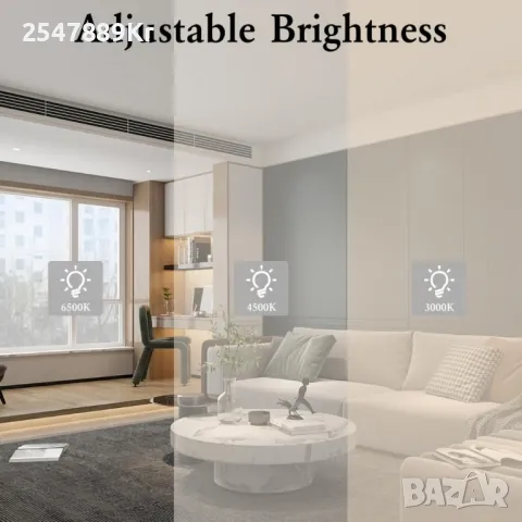 Модерен LED таванен вентилатор, снимка 5 - Лампи за таван - 49192630