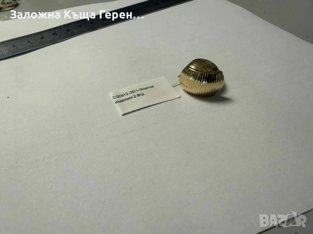 Златни обеци 2,9гр.14к