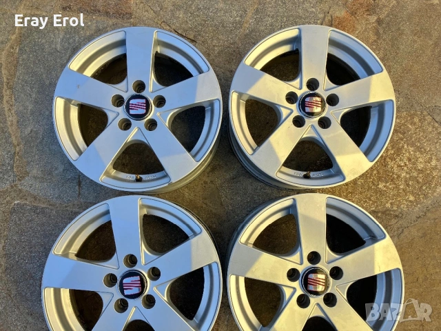 14 джанти 5х100 Seat Ibiza Leon Cordoba Toledo 5х100 VAG Сеат Ибиза Леон Кордоба, снимка 2 - Гуми и джанти - 53300890