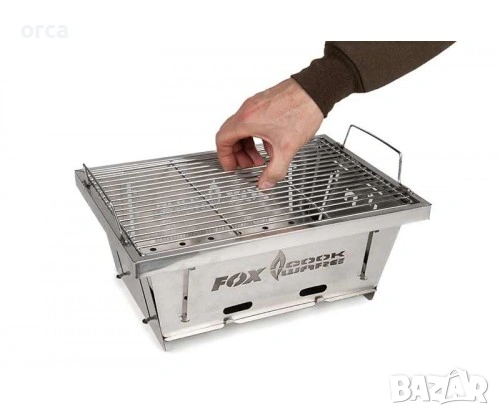 Сгъваемо барбекю Fox Cookware Foldable BBQ компактно стомана, снимка 3 - Екипировка - 54074720