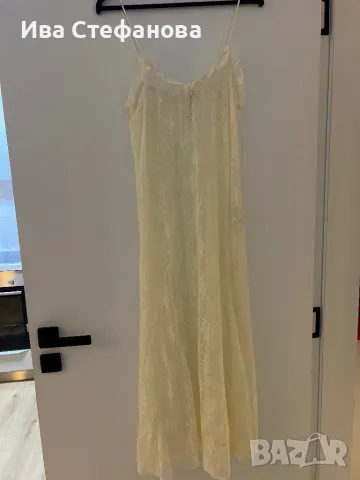Wow 🤩 Нова секси мека поламид разкошна бяла дантелена дантела нощница, снимка 2 - Бельо - 48656970