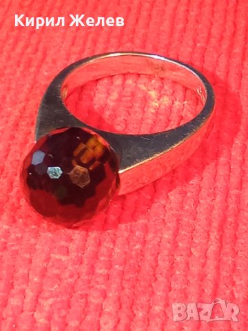 Galdini 925 МАРКОВ СКЪПОЦЕНЕН СРЕБЪРЕН ПРЪСТЕН СРЕБРО 925 Част От КОМПЛЕКТ с ФАСЕТИРАН ГРАНАТ 34452, снимка 17 - Пръстени - 39568972