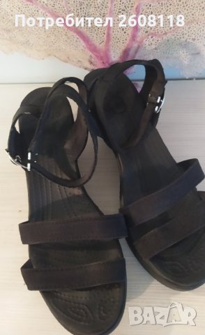 CROCS дамски сандали – черни, № 40, снимка 2 - Сандали - 40680391