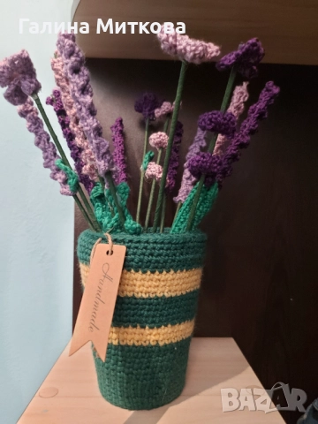 Букет от лавандула, снимка 3 - Декорация за дома - 51554242