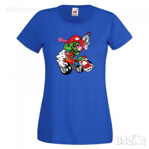 Дамска тениска Mario Cart Zombie 3 Игра,Изненада,Подарък,Празник,Повод, снимка 7 - Тениски - 37236098