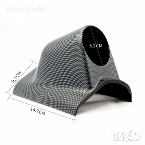 Стойка за измервателни уреди за колонка 52мм, карбон, снимка 3 - Аксесоари и консумативи - 38524643