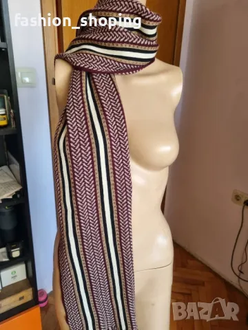 Пъстър вълнен шал, снимка 4 - Шалове - 48087419