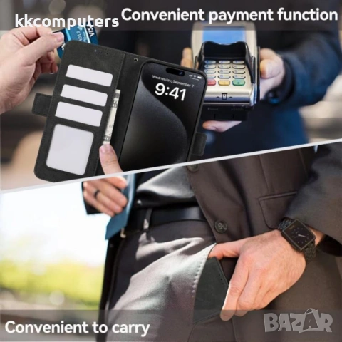 Кожен Калъф ABEEL за Motorola Moto G67 Power 5G / G57 Power 5G - Магнитен клип, RFID защита, Слот за, снимка 11 - Калъфи, кейсове - 53355195