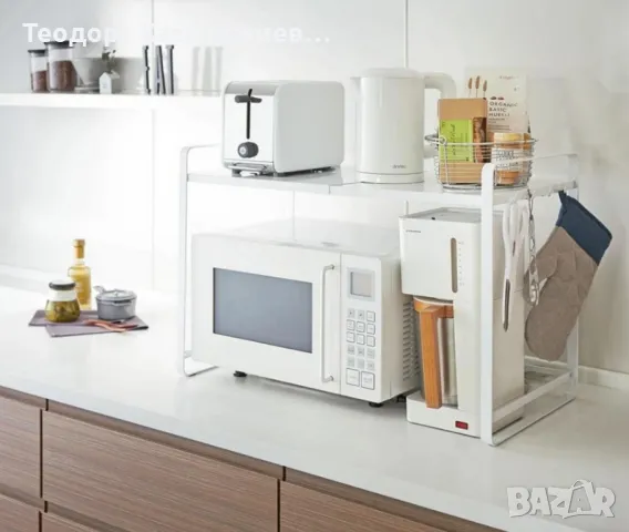 Разтегателна етажерка-органайзер за кухня Tower White. 