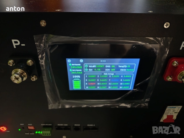 15kWh EVE LF280K 310Ah литиев акумулатор соларна система LiFePO4 lithium solar battery LCD BMS 52V, снимка 5 - Друга електроника - 51874837