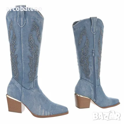 Летни дамски западни и байкърски ботуши, 2цвята , снимка 5 - Дамски ботуши - 49470991