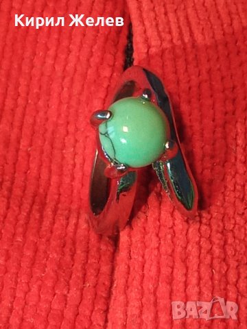 ТЮРКОАЗЕН ПОСРЕБРЕН АРТ ПРЪСТЕН 6750, снимка 2 - Пръстени - 33153958