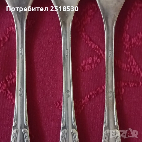 Старинни посребрени вилици , снимка 7 - Антикварни и старинни предмети - 52366224
