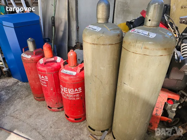 Големи газови бутилки за пропан бутан немски Стандарт ъглов кран 