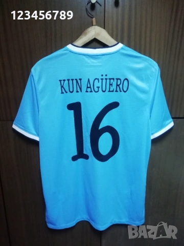 Manchester City Kun Aguero Nike 2013/2014 оригинална тениска фланелка Манчестър Сити Агуеро екип 