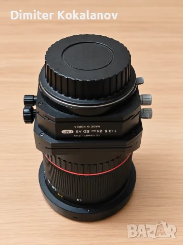 Samyang TS 24mm f/3.5 ED AS UMC Tilt-Shift Canon EF, снимка 4 - Обективи и филтри - 56185894