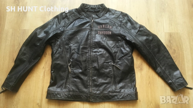 HARLEY DAVIDSON MOTO Leather Jacket Размер XL мото яке естествена кожа 9-27, снимка 2 - Якета - 52158793