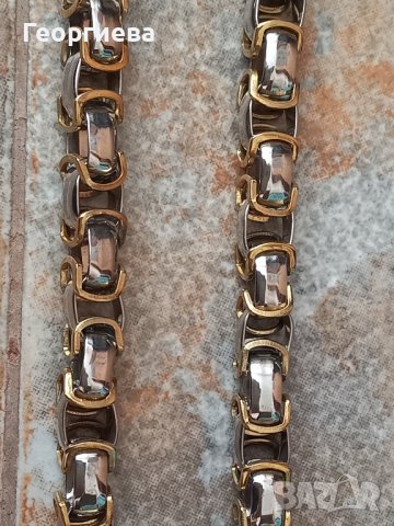 Стоманен ланец , снимка 4 - Колиета, медальони, синджири - 42926655