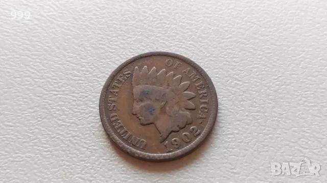 1 цент 1902 САЩ - Индианска глава - №2, снимка 1