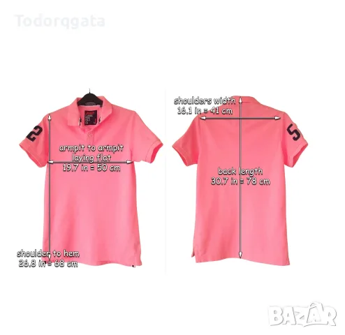 Superdry Поло Блуза Casual Polo Shirt Къс Ръкав Оригинал Гръдна Обиколка 85-100 см M-L, снимка 4 - Тениски - 55944113