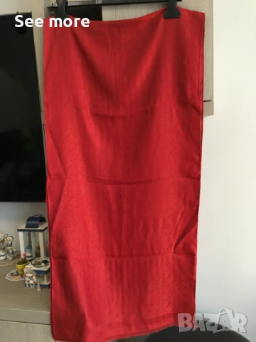 FURLA дамски шал в червено, снимка 3 - Шалове - 53374859