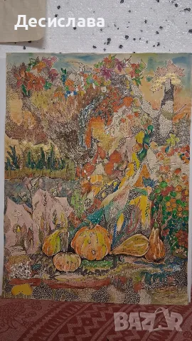 Картина "Урожай" смесена техника , снимка 3 - Картини - 54499106