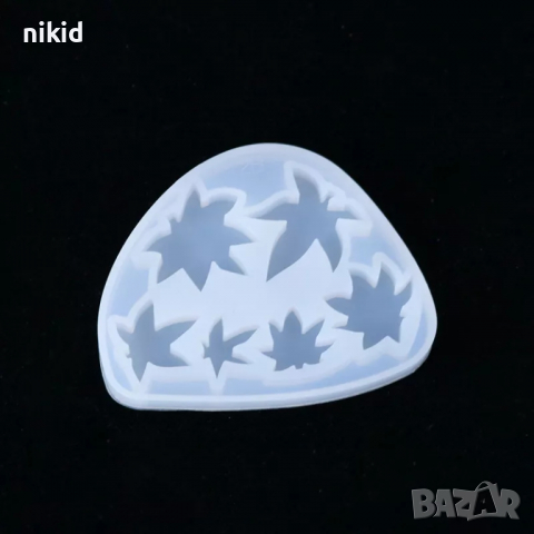 6 листа Клен есенни силиконов молд форма фондан украса декор торта шоколад, снимка 2 - Форми - 27595377