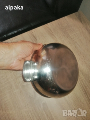 Продавам българска купа с дръжки на хром силистра, снимка 3 - Съдове за готвене - 52153284