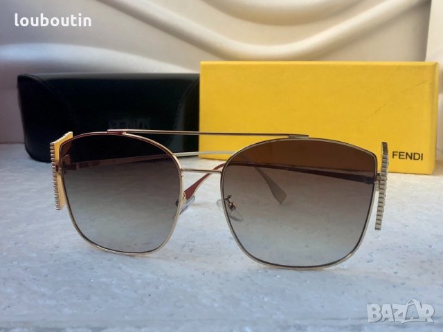 Fendi 2020 дамски слънчеви очила с камъни, снимка 3 - Слънчеви и диоптрични очила - 30747836