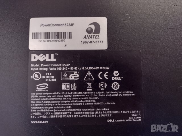 Dell PowerConnect 6224p, снимка 7 - Суичове - 44191997