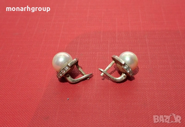 Сребърни обеци, снимка 2 - Обеци - 52531242